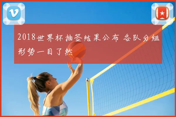 2018世界杯抽签结果公布 各队分组形势一目了然